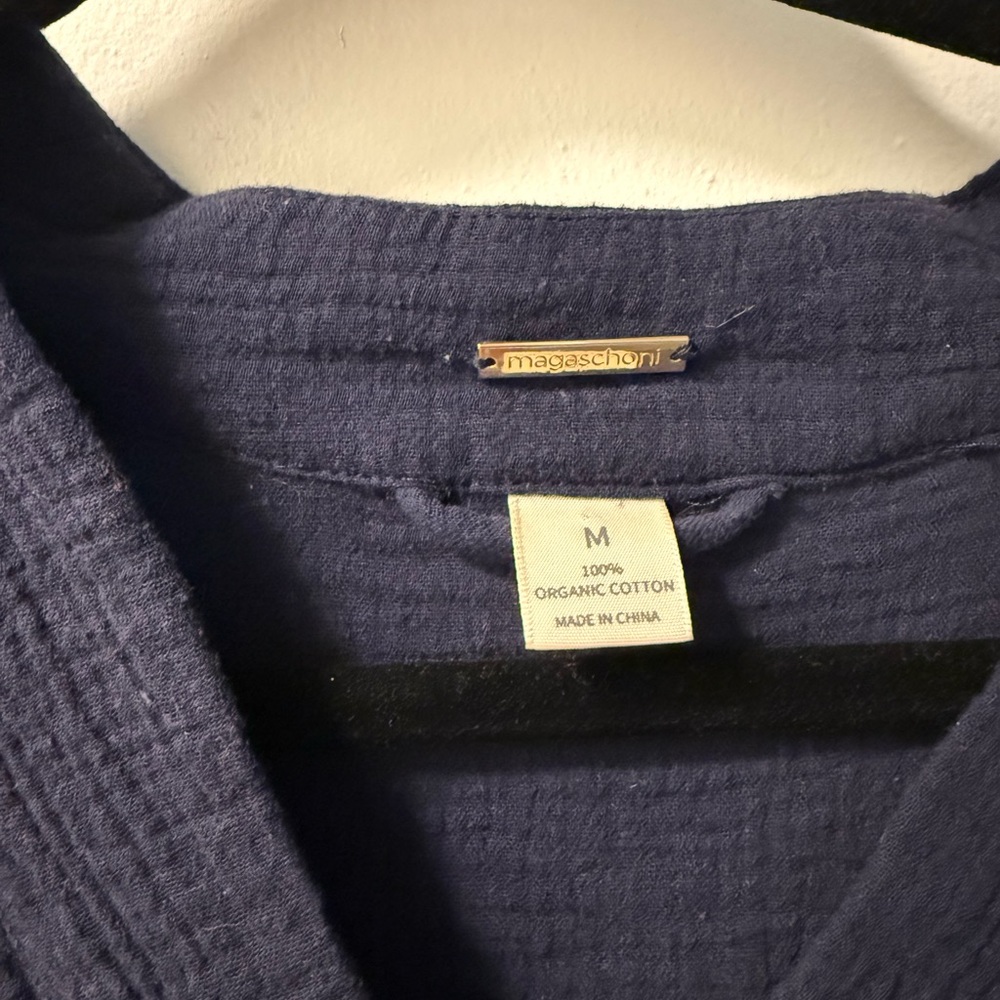 Magaschoni Navy V-Neck Dress - Picture 2 of 3